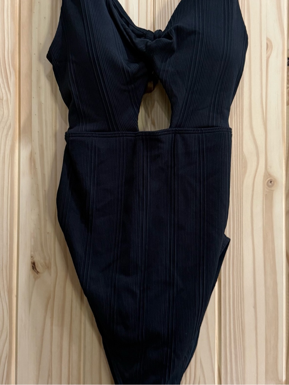 Target Black Twist Front One-Piece Maternity Swimsuit - Picture 3 of 9